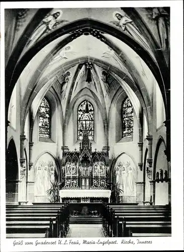 Ak Karden an der Mosel, Oblatenkloster Maria Engelport, Kircheninneres