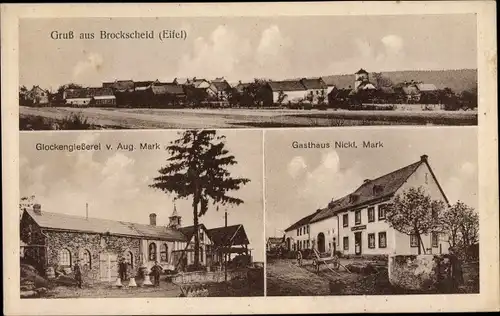 Ak Brockscheid in der Eifel, Glockengießerei*, Gasthaus**