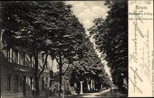 Ak Hennef an der Sieg, Frankfurter Straße, Gasthaus