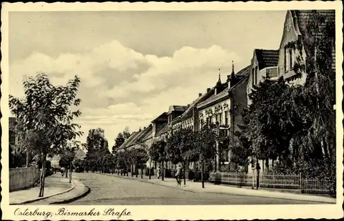 Ak Osterburg in der Altmark, Bismarker Straße