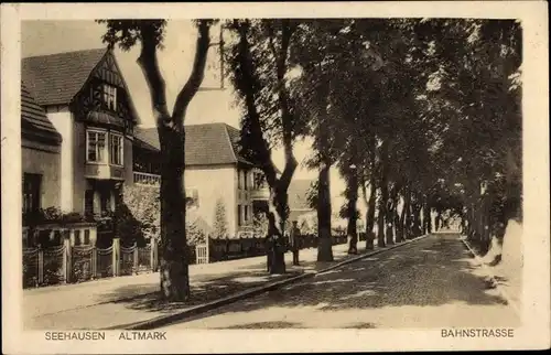 Ak Seehausen in der Altmark, Bahnstraße