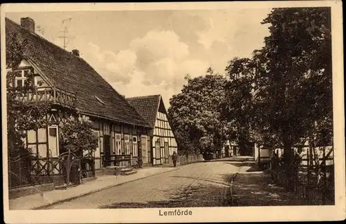 Ak Lemförde in Niedersachsen, Straßenpartie