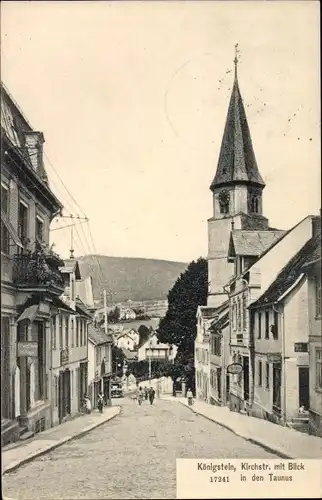 Ak Königstein im Taunus, Kirchstraße, Kirche