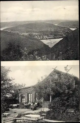 Ak Boppard am Rhein, Gesamtansicht, Restauration Vierseenplatz