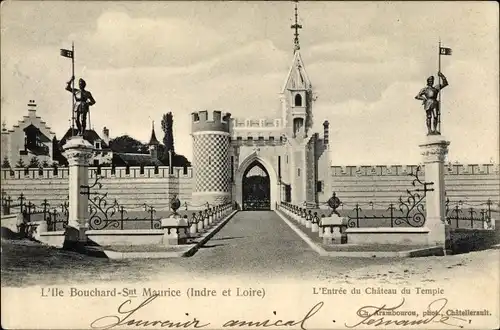 Ak L'Ile Bouchard Saint Maurice Indre et Loire, L'Entree du Chemin du Temple