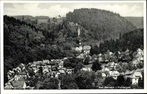 Ak Bad Berneck im Fichtelgebirge Bayern, Gesamtansicht