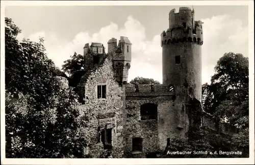 Ak Auerbach Bensheim an der Bergstraße Hessen, Schloss