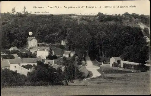 Ak Elancourt Yvelines, La Partie Est du Village, La Colline de la Hermanderie