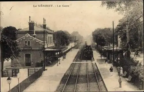 Ak Le Vésinet Yvelines, La Gare