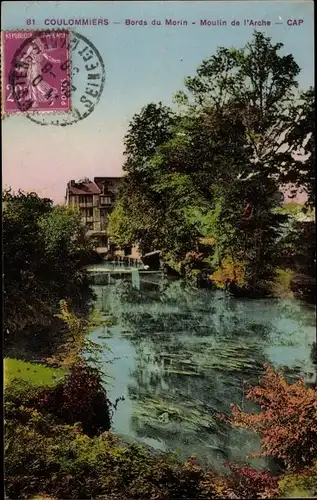 Ak Coulommiers Seine et Marne, Bords du Morin, Moulin de l'Arche