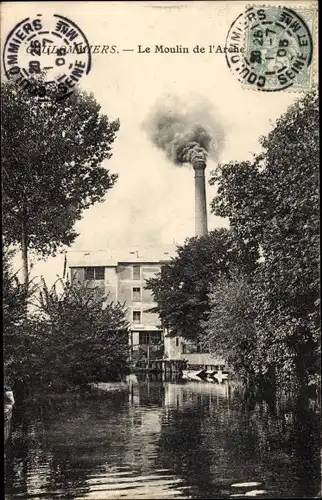 Ak Coulommiers Seine et Marne, Le Moulin de l'Arche