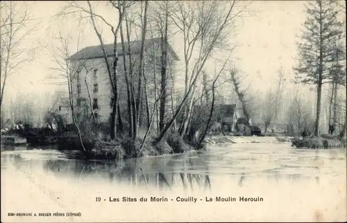 Ak Couilly Seine et Marne, Le Moulin Herouin