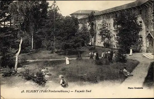 Ak Bligny Essonne, Petit Fontainebleau, Facade Sud