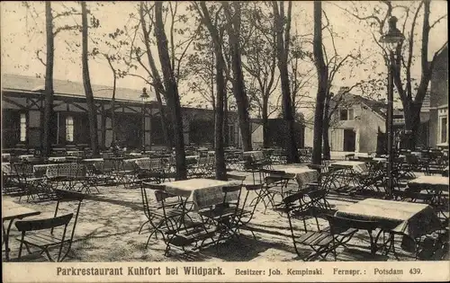 Ak Wildpark Potsdam, Restaurant Kuhfort