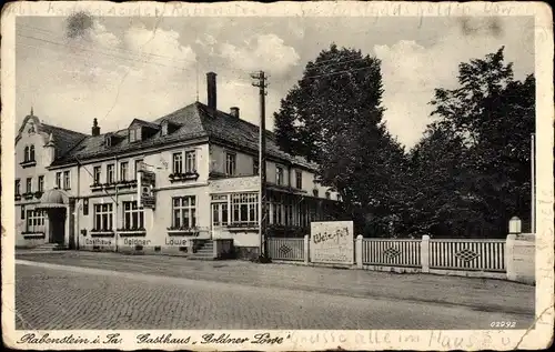 Ak Rabenstein Chemnitz in Sachsen, Gasthaus Goldner Löwe