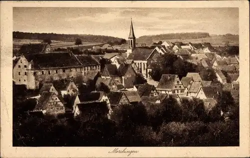 Ak Merchingen Ravenstein in Baden, Totalansicht der Ortschaft