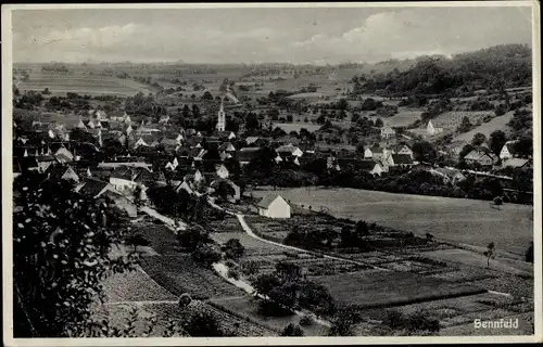 Ak Sennfeld Adelsheim in Baden, Totalansicht der Ortschaft