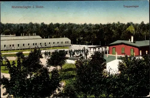 Ak Munster an der Örtze, Munsterlager, Teilansicht vom Truppenlager
