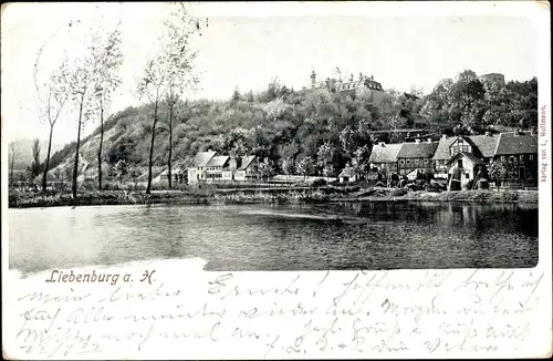 Ak Liebenburg am Harz, Teilansicht