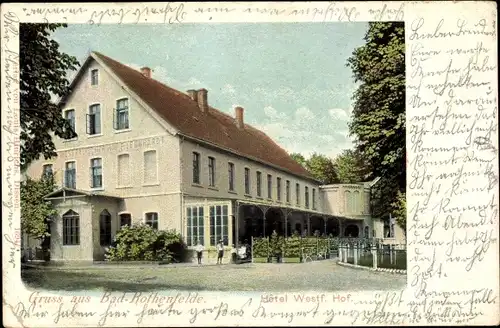 Ak Bad Rothenfelde am Teutoburger Wald, Hotel Westfäl. Hof