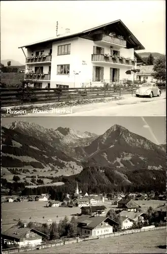 Foto Ak Fischen im Allgäu Schwaben, Pension Haus Illertal