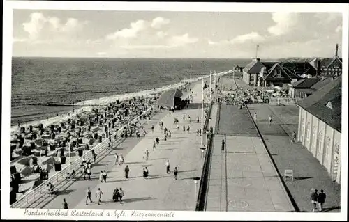 9 alte Ak Westerland auf Sylt, diverse Ansichten