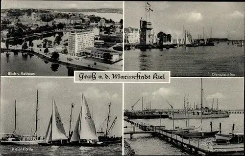 10 alte Ak Kiel in Schleswig Holstein, diverse Ansichten