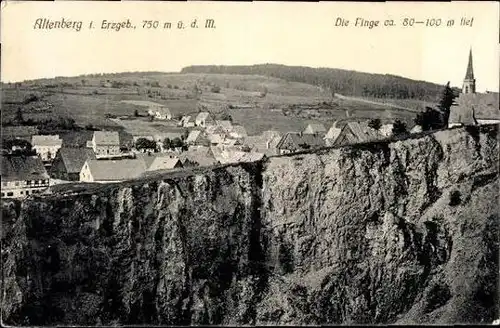 9 alte Ak Altenberg Erzgebirge, diverse Ansichten