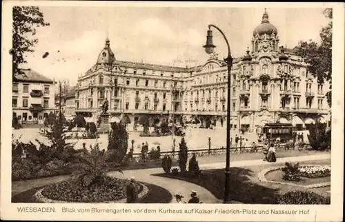 10 alte Ak Wiesbaden, diverse Ansichten