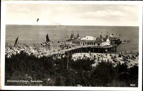 9 alte Ak Seebad Ahlbeck, diverse Ansichten