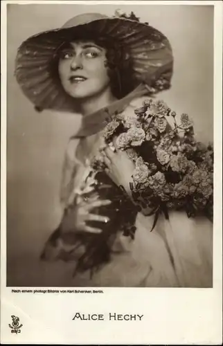 Ak Schauspielerin Alice Hechy, Portrait