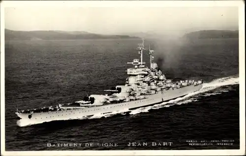 Foto Ak Französisches Kriegsschiff, Batiment De Ligne, Jean Bart