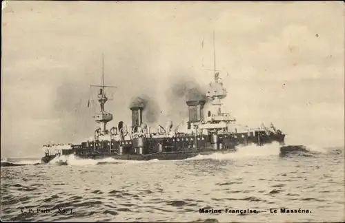 Ak Französisches Kriegsschiff, Masséna, Marine Francaise