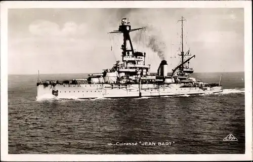 Ak Französisches Kriegsschiff, Cuirassé Jean Bart, Marine Militaire