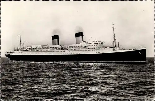 Ak Paquebot Ile de France, CGT French Line