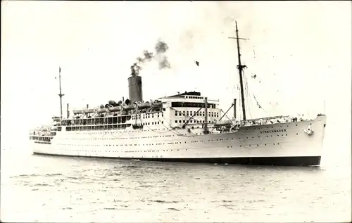 Ak SS Strathnaver, P&O, Passagierdampfer