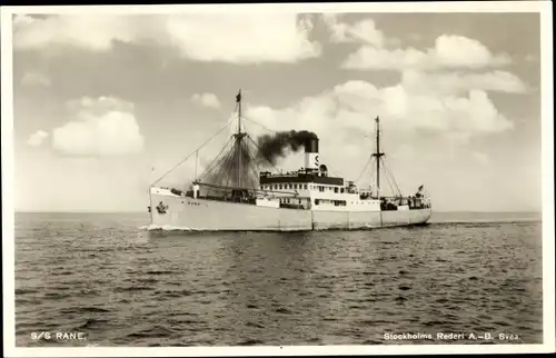 Ak Dampfer SS Rane, Stockholms Rederi Ab Svea