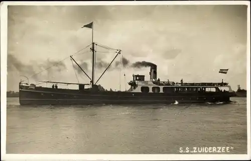 Foto Ak Dampfer SS Zuiderzee