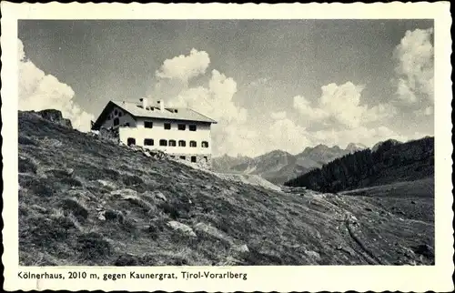 Ak Tirol Österreich, Kölnerhaus, Kaunergrat