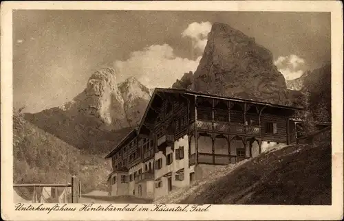 Ak Kaisertal in Tirol, Unterkunftshaus Hinterbärenbad