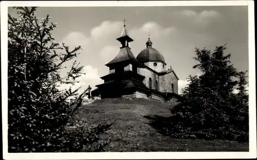 Ak Rožnov pod Radhoštěm Rosenau unter Radhost Region Zlin, Kaple