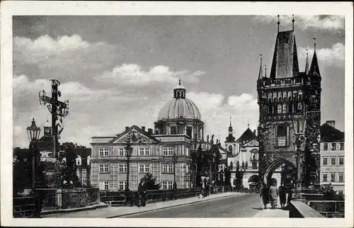Ak Praha Prag Tschechien, Altstädter Brückenturm