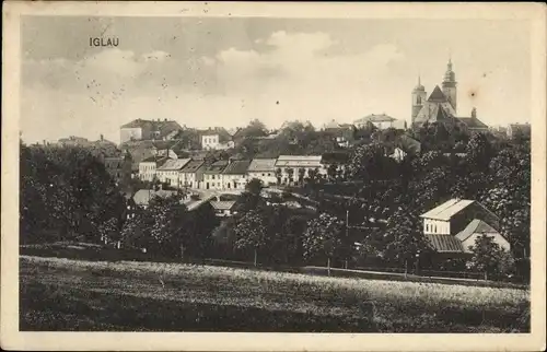 Ak Jihlava Iglau Region Hochland, Blick auf den Ort