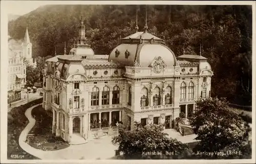 Ak Karlovy Vary Karlsbad Stadt, Bad I., Lazne I., Kurhaus