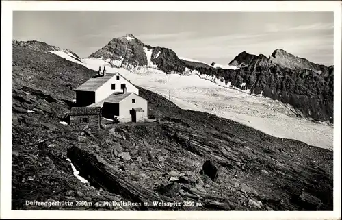 Ak Tirol Österreich, Deffreggerhütte, Mullwitzkees, Weisspitz