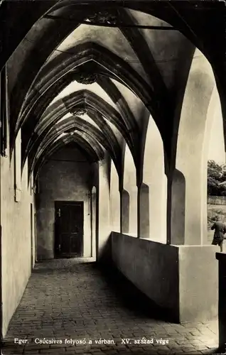 Ak Eger Erlau Ungarn, Klostergang