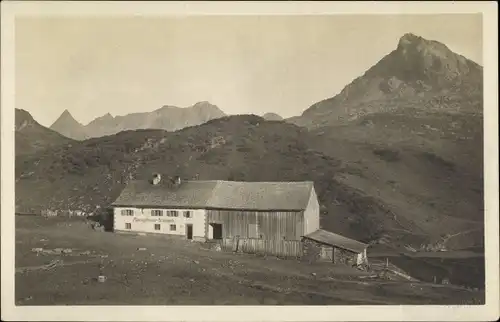 Foto Ak Galtür in Tirol, Zeinisjoch Haus, Ballunspitze Gorfen