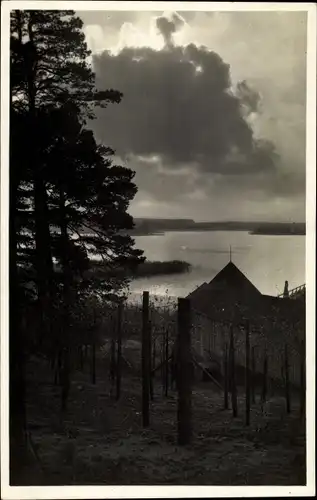 Foto Barlinek Berlinchen Neumark Ostbrandenburg, Blick auf den See