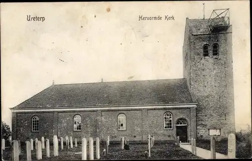 Ak Ureterp Friesland Niederlande, Hervormde Kerk