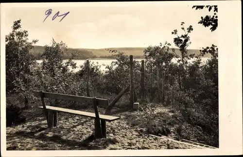 Foto Barlinek Berlinchen Neumark Ostbrandenburg, See, Sitzbank